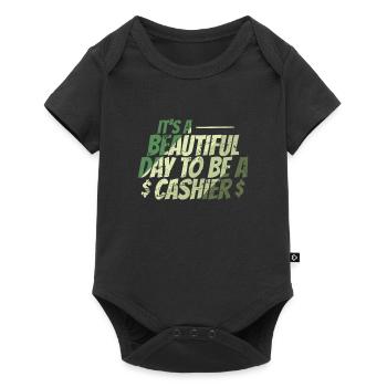 It's a Beautiful Day to be a Cashier - Baby Premium short-sleeve bodysuit - black - Front