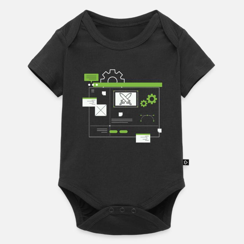 Développeur, Codeur, Programmeur - Body à manches courtes Premium Bébé - noir
