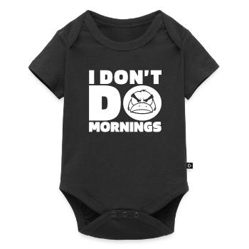 Ornithorynque Ornithorynque Drôle Je ne fais pas les matins - Body à manches courtes Premium Bébé - noir - Devant