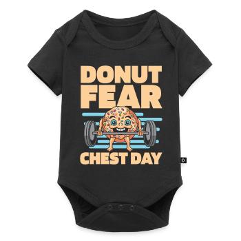 Donut Fitness Funny Donut Gym - Body à manches courtes Premium Bébé - noir - Devant
