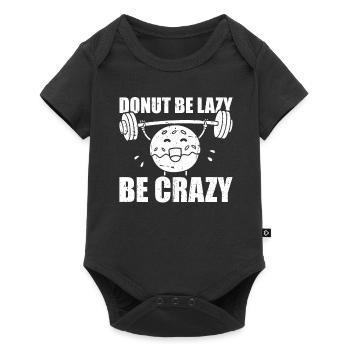 Donut Fitness Funny Donut Gym - Body à manches courtes Premium Bébé - noir - Devant