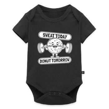 Donut Fitness Funny Donut Gym - Body à manches courtes Premium Bébé - noir - Devant