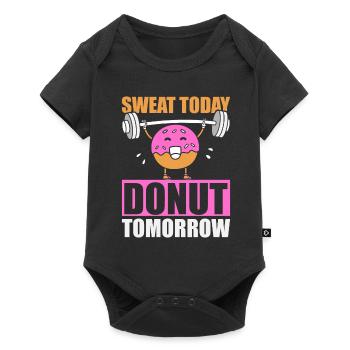 Donut Fitness Donut Gym - Body à manches courtes Premium Bébé - noir - Devant