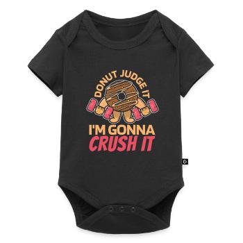 Donut Fitness Donut Gym - Baby Premium short-sleeve bodysuit - black - Front
