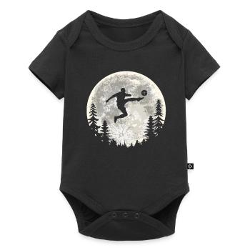 Football Football Lune - Body à manches courtes Premium Bébé - noir - Devant