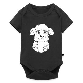 Sheep Coffee - Baby Premium short-sleeve bodysuit - black - Front