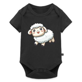 Sheep - Baby Premium short-sleeve bodysuit - black - Front