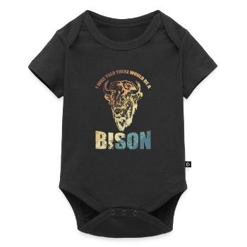 I was told there would be a Bison - Baby Premium short-sleeve bodysuit - black - Front