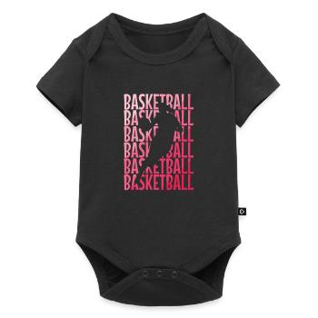 Basket-ball Femmes Filles Sports - Body à manches courtes Premium Bébé - noir - Devant