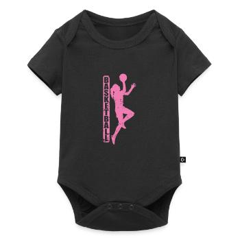 Women's Basketball Girls Team Sports - Baby Premium short-sleeve bodysuit - black - Front