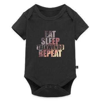 Eat Sleep Taekwondo Repeat Martial Arts - Baby Premium short-sleeve bodysuit - black - Front