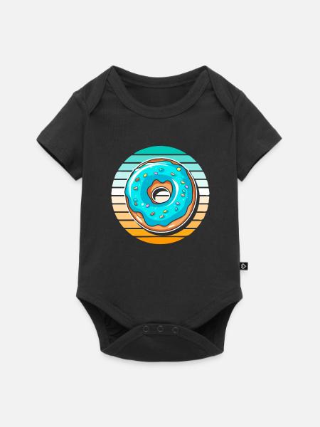 Donut - Baby Premium Kurzarmbody - Schwarz