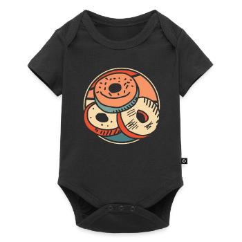 Doughnut - Baby Premium short-sleeve bodysuit - black - Front
