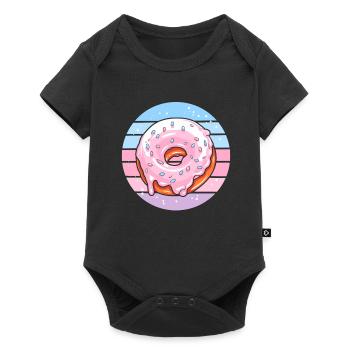 Doughnut - Baby Premium short-sleeve bodysuit - black - Front