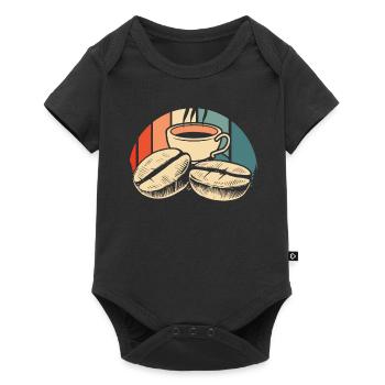 Coffee Cafe - Baby Premium short-sleeve bodysuit - black - Front