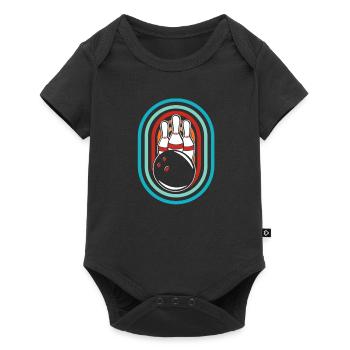 Bowling Bowlen Bowler - Body à manches courtes Premium Bébé - noir - Devant