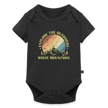 Explore the Outdoors White Mountains California - Baby Premium short-sleeve bodysuit - black - Front