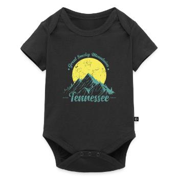 Great Smoky Mountains, Tennessee, Smokies, USA - Baby Premium short-sleeve bodysuit - black - Front