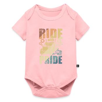 Roulez avec le chauffeur de camion Pride sur de longues distances - Body à manches courtes Premium Bébé - rose - Devant