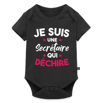 Je Suis Une Secrétaire Qui Déchire - Body à manches courtes Premium Bébé - noir - Devant