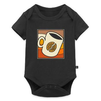 Coffee Cafe - Baby Premium short-sleeve bodysuit - black - Front