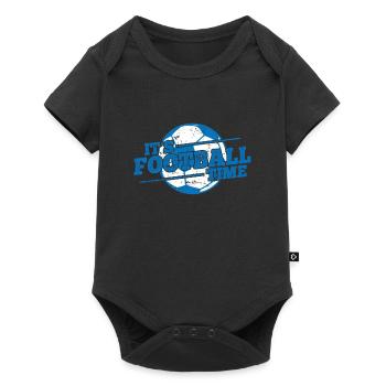 It's Football Time Training or Watch TV - Baby Premium short-sleeve bodysuit - black - Front