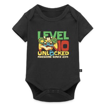 Gaming 10e anniversaire 10 ans Gamer - Body à manches courtes Premium Bébé - noir - Devant