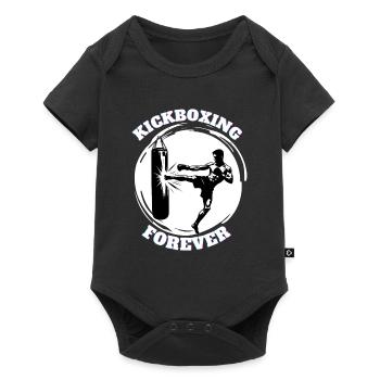 Kickbox-Kämpfer Kickboxer - Baby Premium Kurzarmbody - Schwarz - Vorne