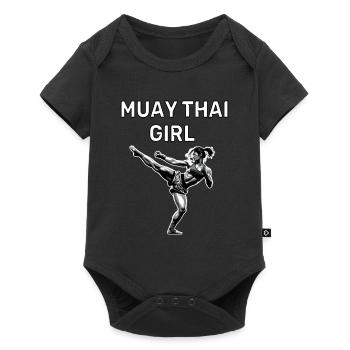Muay Thai Girl - Baby Premium short-sleeve bodysuit - black - Front