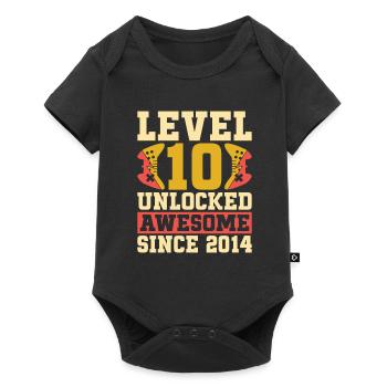 Gaming 10e anniversaire 10 ans Gamer - Body à manches courtes Premium Bébé - noir - Devant