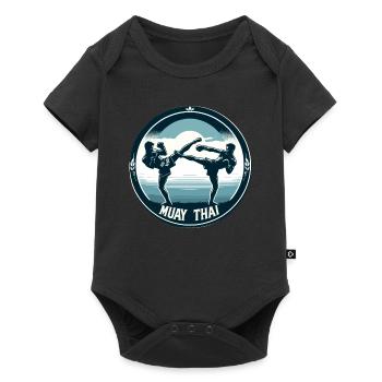 Combattants de Muay Thaï - Body à manches courtes Premium Bébé - noir - Devant