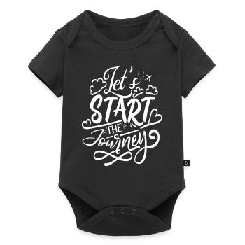 Let's start the Journey - Baby Premium short-sleeve bodysuit - black - Front