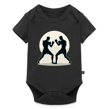 Muay Thai Fighter Design - Baby Premium short-sleeve bodysuit - black - Front