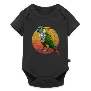 Green Cheeked Conure Funny Conure Parrot - Baby Premium short-sleeve bodysuit - black - Front