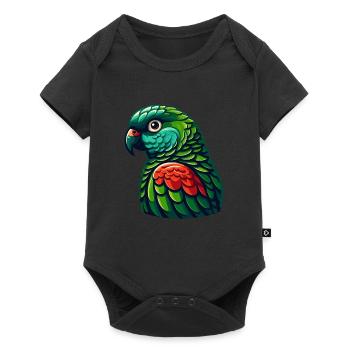 Green Cheeked Conure Cute Conure Parrot - Baby Premium short-sleeve bodysuit - black - Front