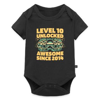 Gaming 10e anniversaire 10 ans Gamer - Body à manches courtes Premium Bébé - noir - Devant