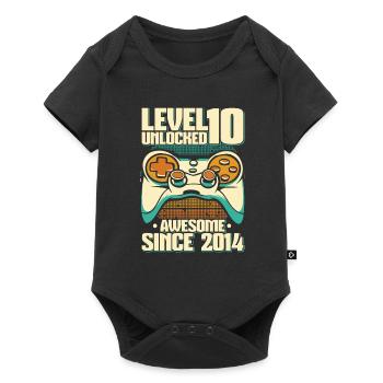 Gaming 10e anniversaire 10 ans Gamer - Body à manches courtes Premium Bébé - noir - Devant