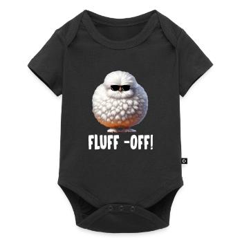 Citation de poulet Silkie drôle - peluche ! - Body à manches courtes Premium Bébé - noir - Devant