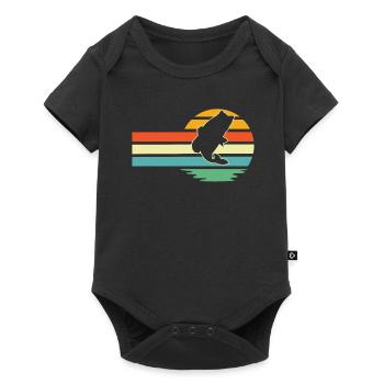 Angler Fishing - Baby Premium short-sleeve bodysuit - black - Front