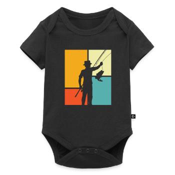 Angler Fishing - Baby Premium short-sleeve bodysuit - black - Front