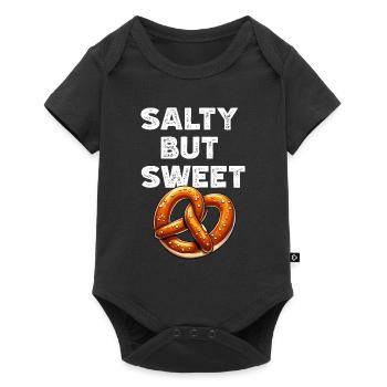 Citation de bretzel Cadeaux de bretzel - Body à manches courtes Premium Bébé - noir - Devant