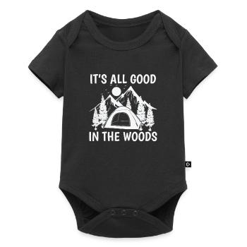 Tout va bien dans les bois Vacances en camping - Body à manches courtes Premium Bébé - noir - Devant