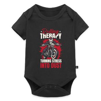 Motorrad Biker Moto Moto Thérapie - Body à manches courtes Premium Bébé - noir - Devant