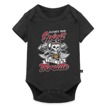 Motorrad Biker Moto Moto Thérapie - Body à manches courtes Premium Bébé - noir - Devant