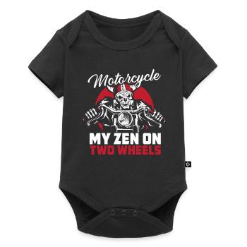 Motorrad Biker Moto Moto Thérapie - Body à manches courtes Premium Bébé - noir - Devant