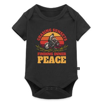 Motorrad Biker Moto Moto Thérapie - Body à manches courtes Premium Bébé - noir - Devant