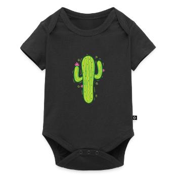 classic desert cactus plant - Baby Premium short-sleeve bodysuit - black - Front