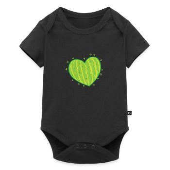 Cactus Heart Plant - Baby Premium short-sleeve bodysuit - black - Front
