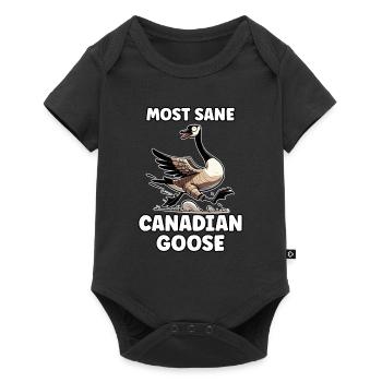 Angry Canadian Goose funny Goose Meme - Baby Premium short-sleeve bodysuit - black - Front