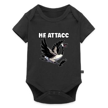 Funny Canadian Goose Meme - Baby Premium short-sleeve bodysuit - black - Front